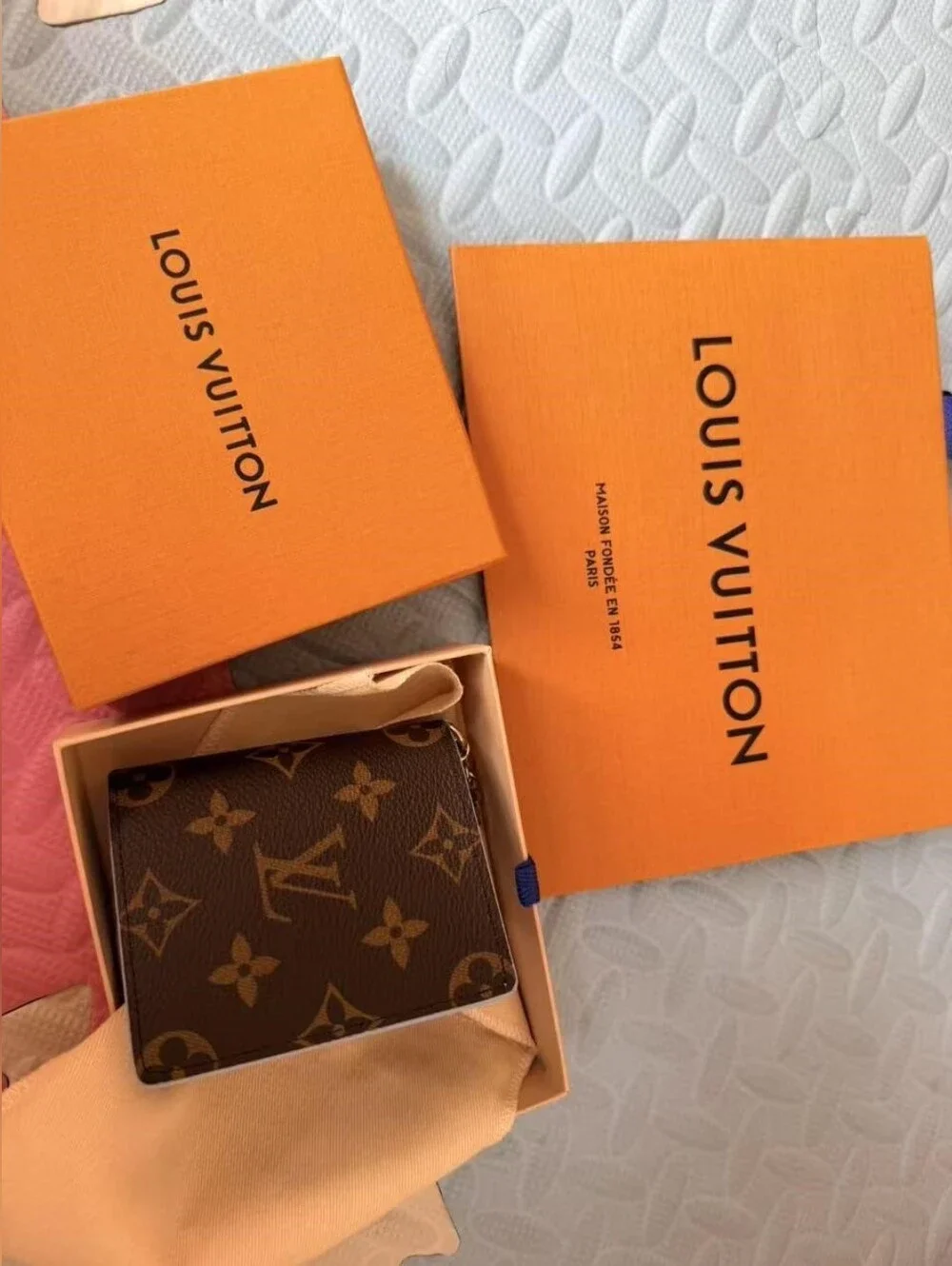 Louis Vuitton Light Blue Charms Pocket Wallet